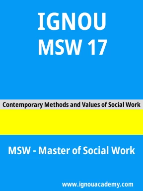 MSW 17 Solved Assignment