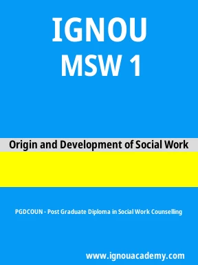 MSW 1 Solved Assignment