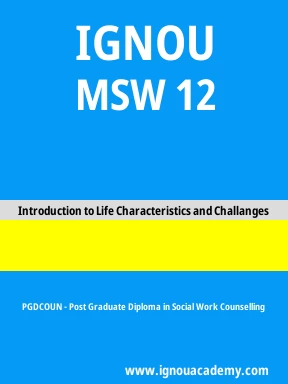 MSW 12 Solved Assignment