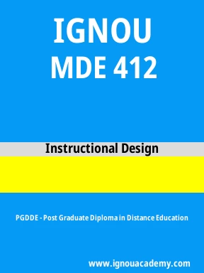 MDE 412 Solved Assignment