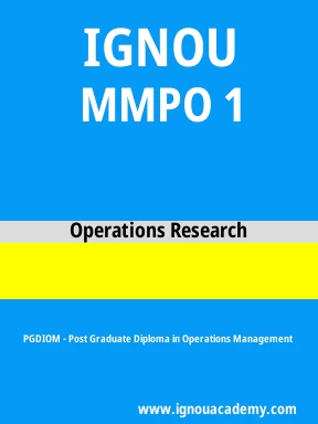 MMPO 1 Solved Assignment